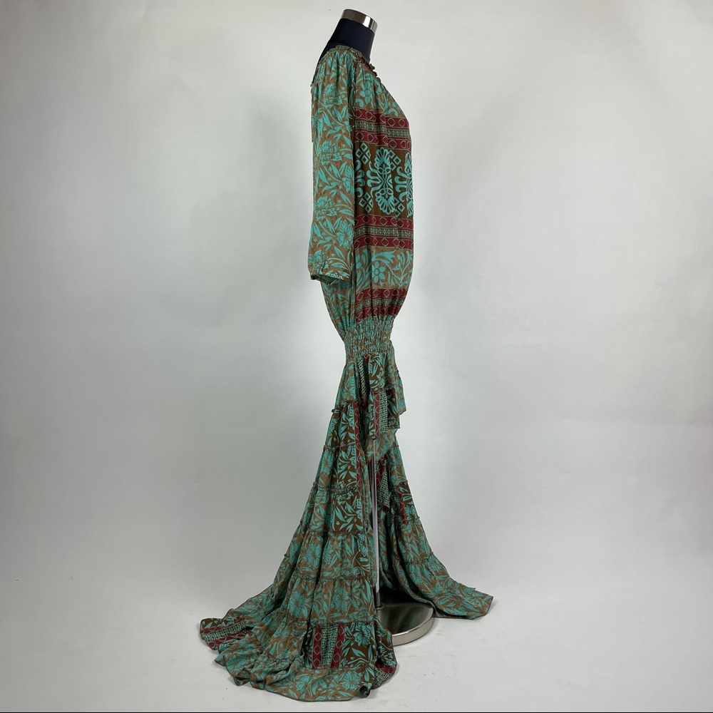 Off Shoulder High Low Smocked Dress - Picture 7 of 8